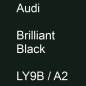 Preview: Audi, Brilliant Black, LY9B / A2.